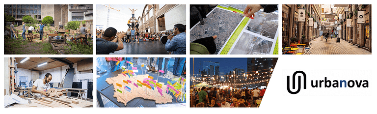 L'image montre un bandeau de publication avec plusieurs images urbaines mises côte à côte